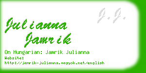 julianna jamrik business card